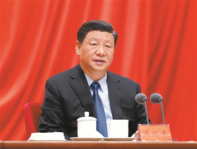 2月20日，黨史學(xué)習(xí)教育動員大會在北京召開。中共中央總書記、國家主席、中央軍委主席習(xí)近平出席會議并發(fā)表重要講話。新華社記者 黃敬文 攝