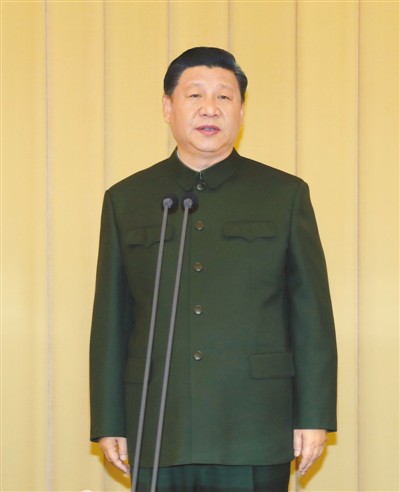 中央軍委向武警部隊(duì)授旗儀式在北京舉行
